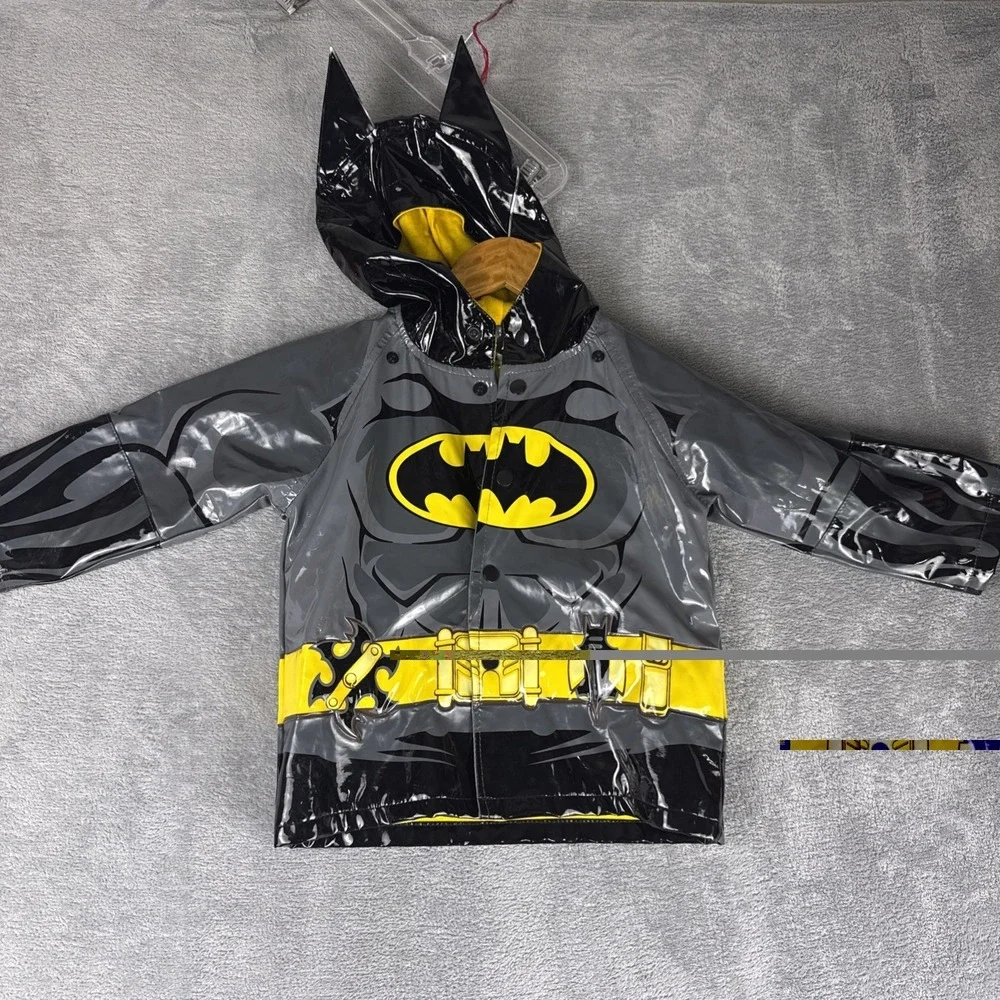 WESTERN CHIEF Kids Batman Rain Jacket Size 3T With Out Cape‎
